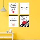 Красота плакат ногтей ресницы салон печать психолога искусство стены модные картины для девичьей комнаты магазина украшение