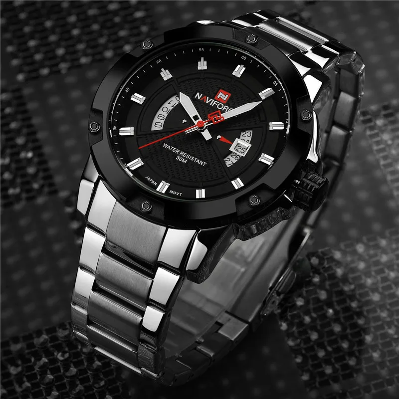 Relogio Masculino NAVIFORCE часы мужские модные повседневные водонепроницаемые кварцевые
