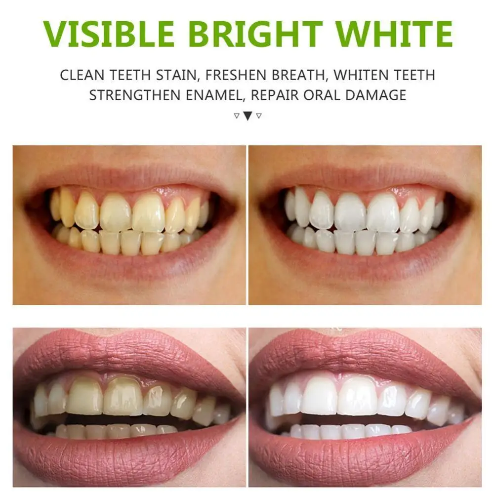 

VIBRANT GLAMOUR Tooth Whitening Mousse Clean Plaque Oral Dental Breath Odor Tool Stains Fresh Portable Bright Toothpaste Te O4I3