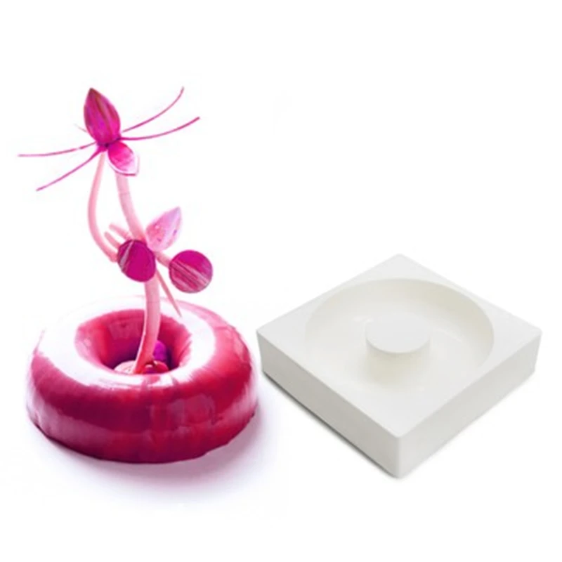 Силиконовая форма для выпечки в форме цветка Форма пончиков французский муссов и