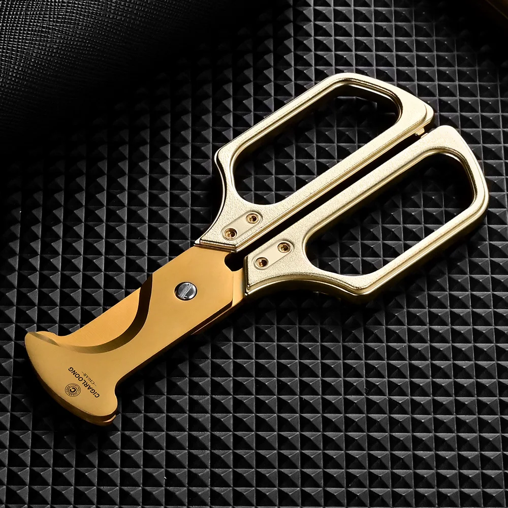 

Cigar Cutter Knife Metal Cigar Guillotine Tobacco Cutting Tool Sharp Double Edged Tobacco Cutting Tool Handle Cigar Scissors