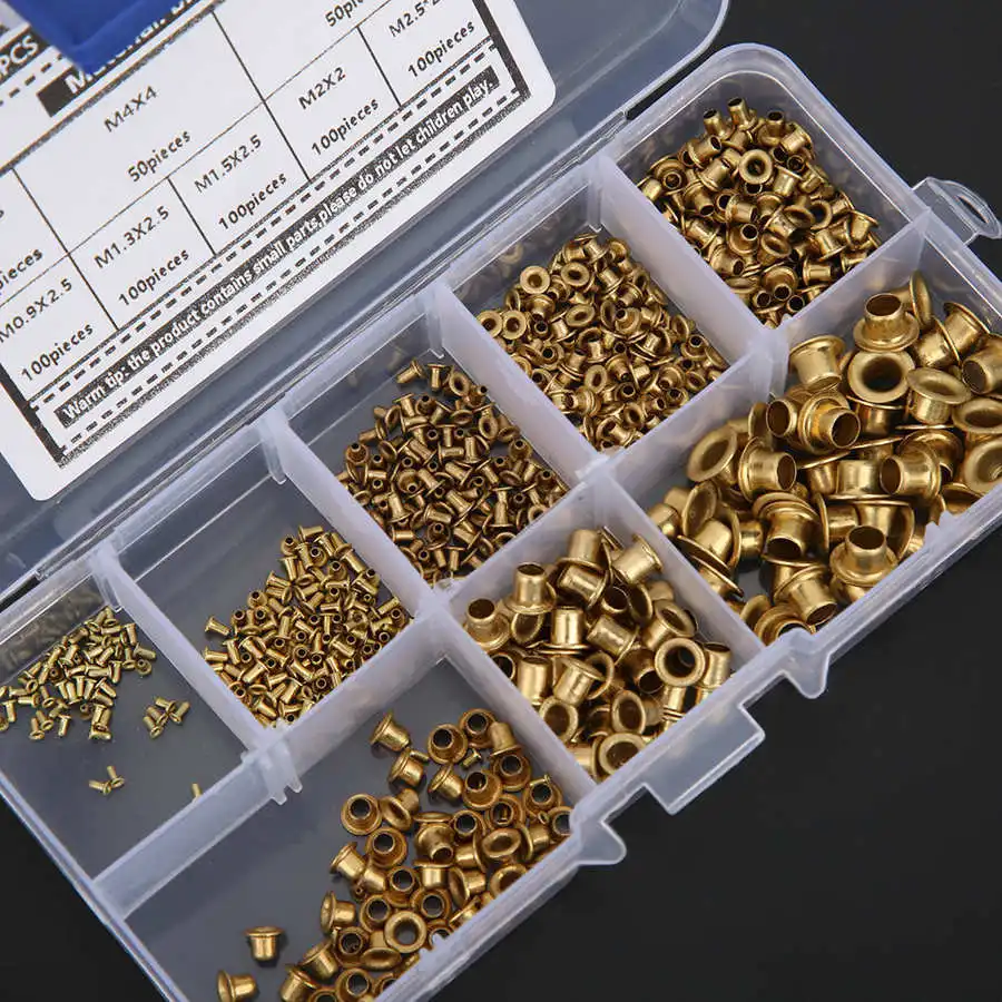 650 шт. латунные заклепки с петлями|Заклепки| |