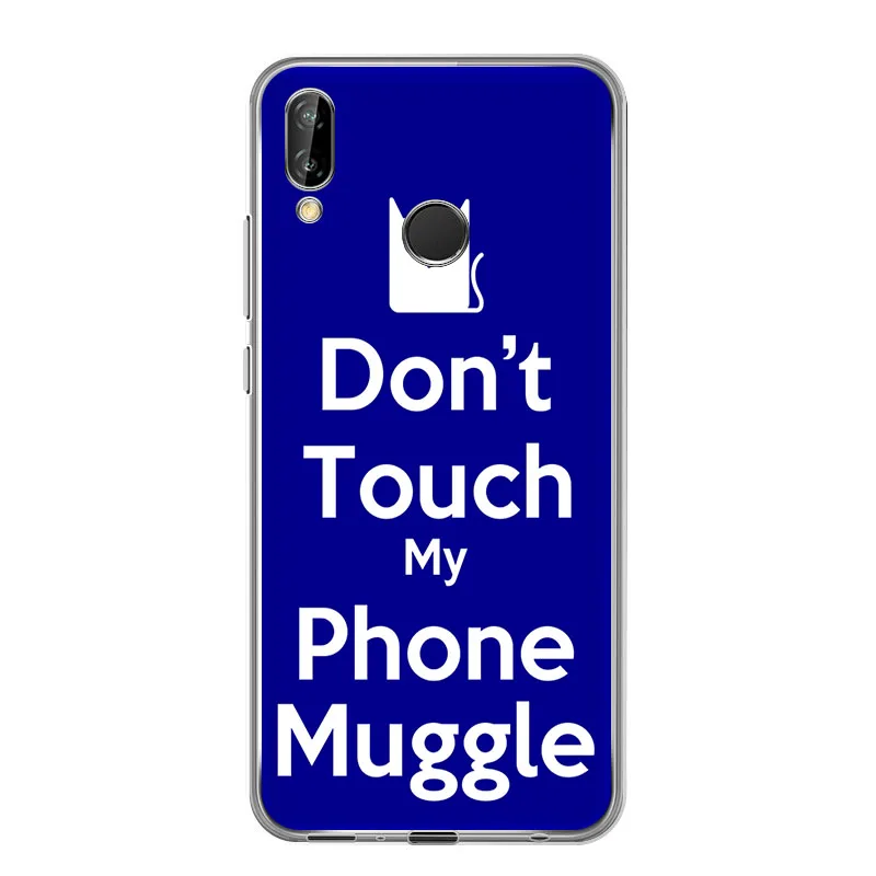 Мягкий силиконовый чехол из ТПУ для телефона Huawei Nova5T Y5 Dont touch my phone for honor 20 9X 10 8S 8a 20i