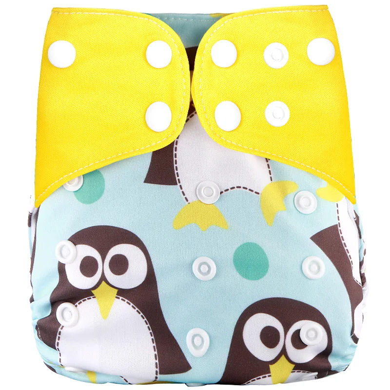 [Simfamily] 1 шт., промоакция, тканевые подгузники, многоразовые, один размер, с карманом, регулируемые детские подгузники, внутренняя ткань замша, подходит для детей 3-15 кг - Цвет: NO19