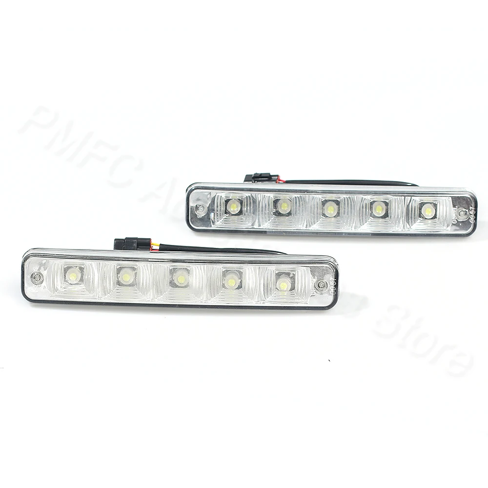 PMFC 2pcs DRL LED car daytime running light 12V 10W super bright 5 E4 aluminum shell 100% waterproof | Автомобили и мотоциклы