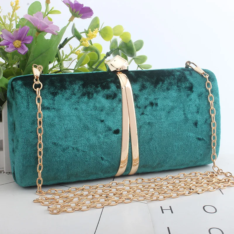 Вечерние клатчи для женщин Роскошный кошелек из фланелевой ткани дамские