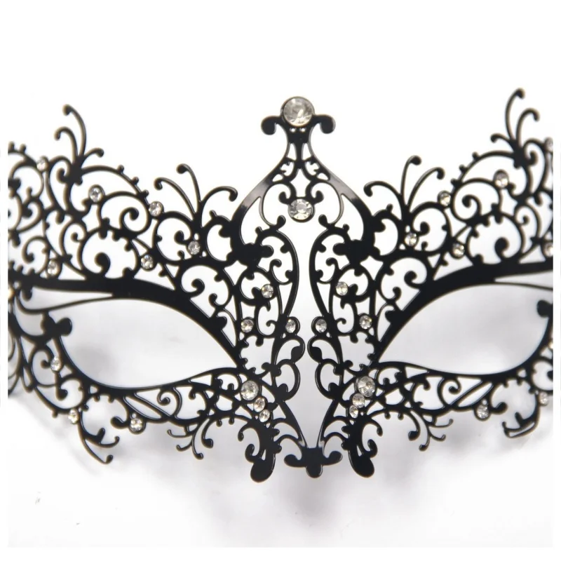 Горячая Распродажа стразы металлическая Роскошная Венецианская маскарадная