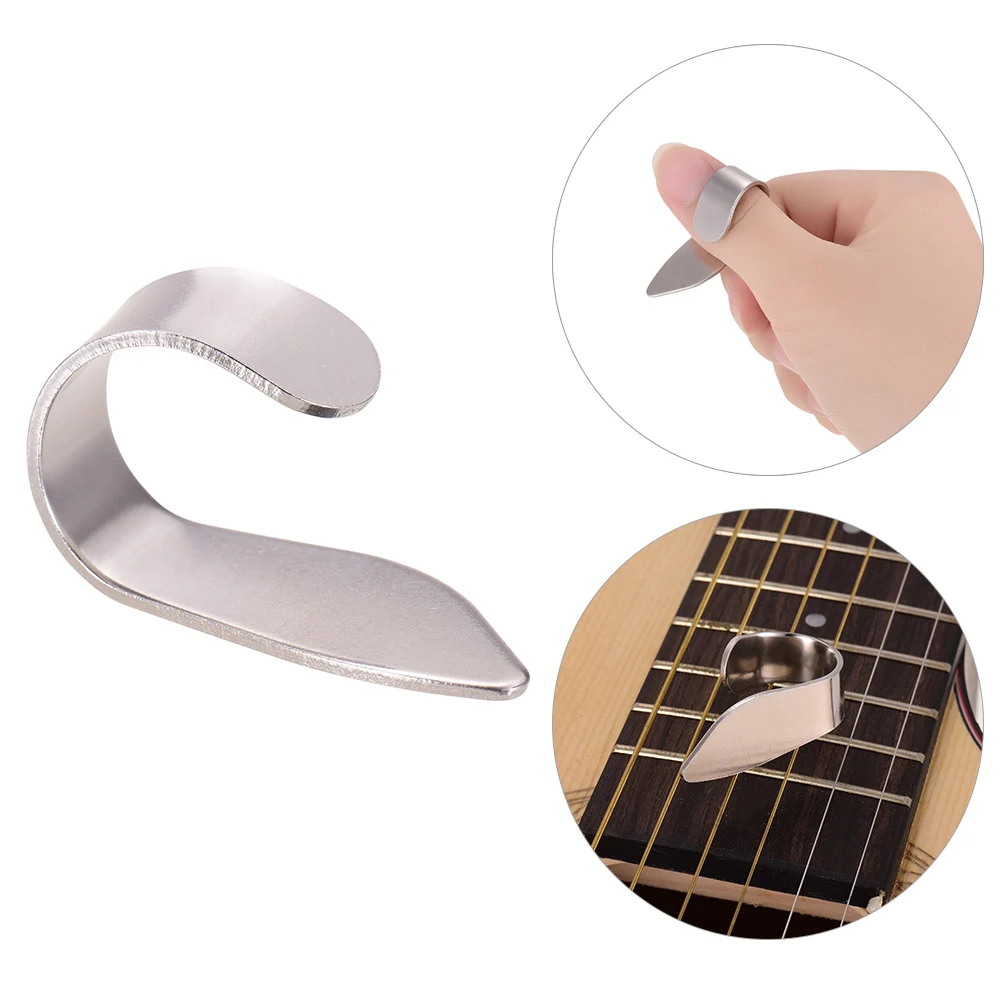 daumen finger gitarre pick edelstahl thumbpicks für akustische elektrische gitarre free global shipping