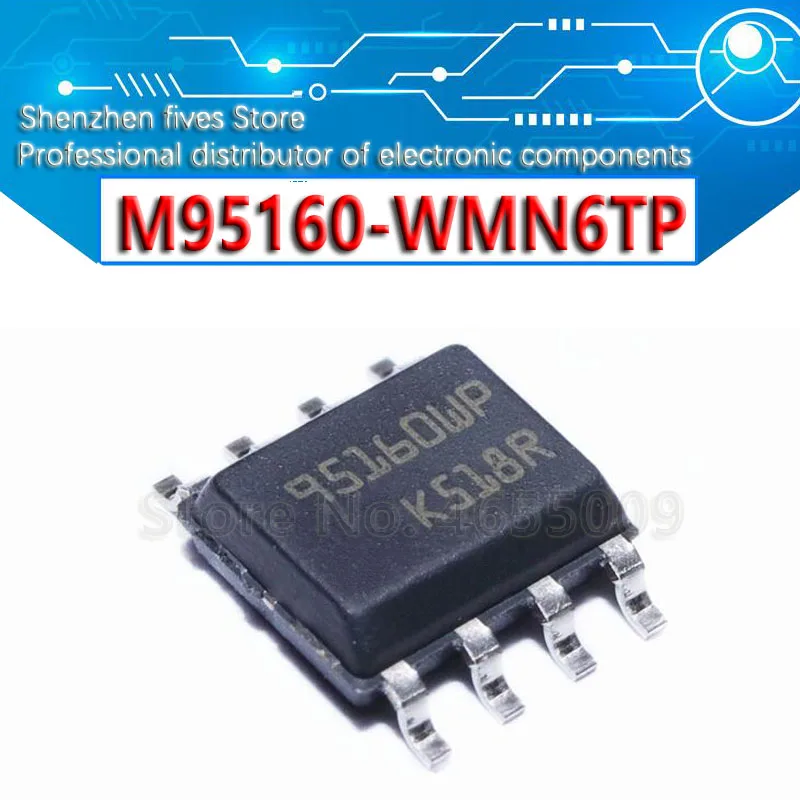 

10PCS M95160-WMN6TP 95160WP SOP-8 ST95160 95160 SOP8 SMD New and Original IC Chipset