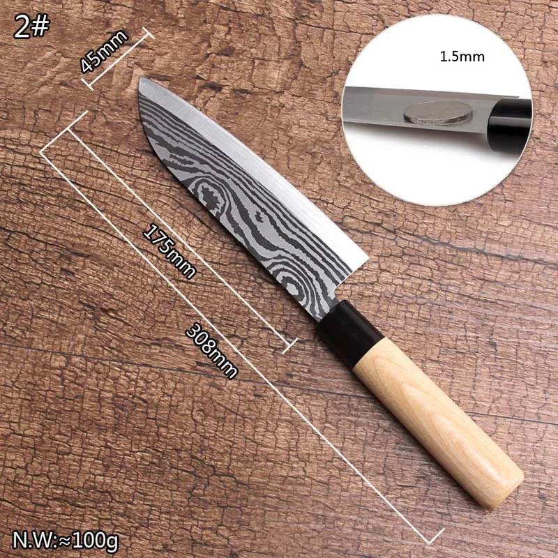 7 in santoku knife B 4 шт./компл. нержавеющая сталь стейк ножи столовая посуда набор Западная столовые приборы посуда ужин кофе ложки и ложки нож, вилки с подаро - Цвет: 7 in santoku knife B