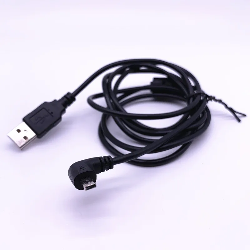 USB штекер к проводу 8 контактный левый Угловой 90 градусов кабель для передачи