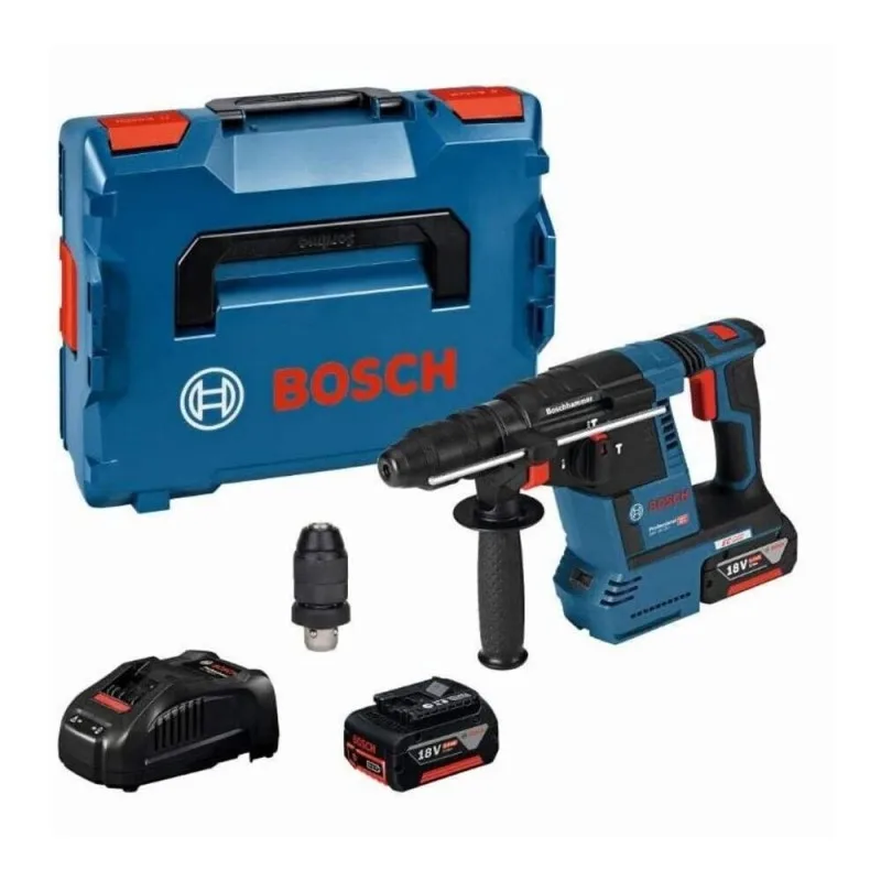 Perforator Bosch Gbh 18v 26 F Sds Plus S Otkidnoj Nozhkoj 2 Akkumulyatora 5 0 Ach Zaryadnoe Ustrojstvo L Boxx Elektricheskie Molotki Aliekspress
