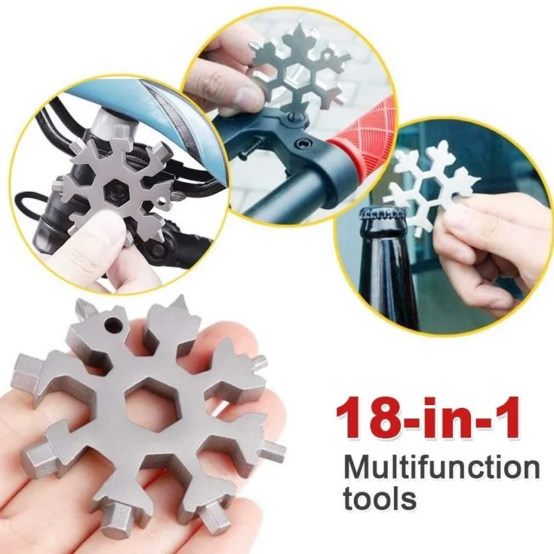 Многофункциональный гаечный ключ в виде снежинки восьмиугольная отвертка
