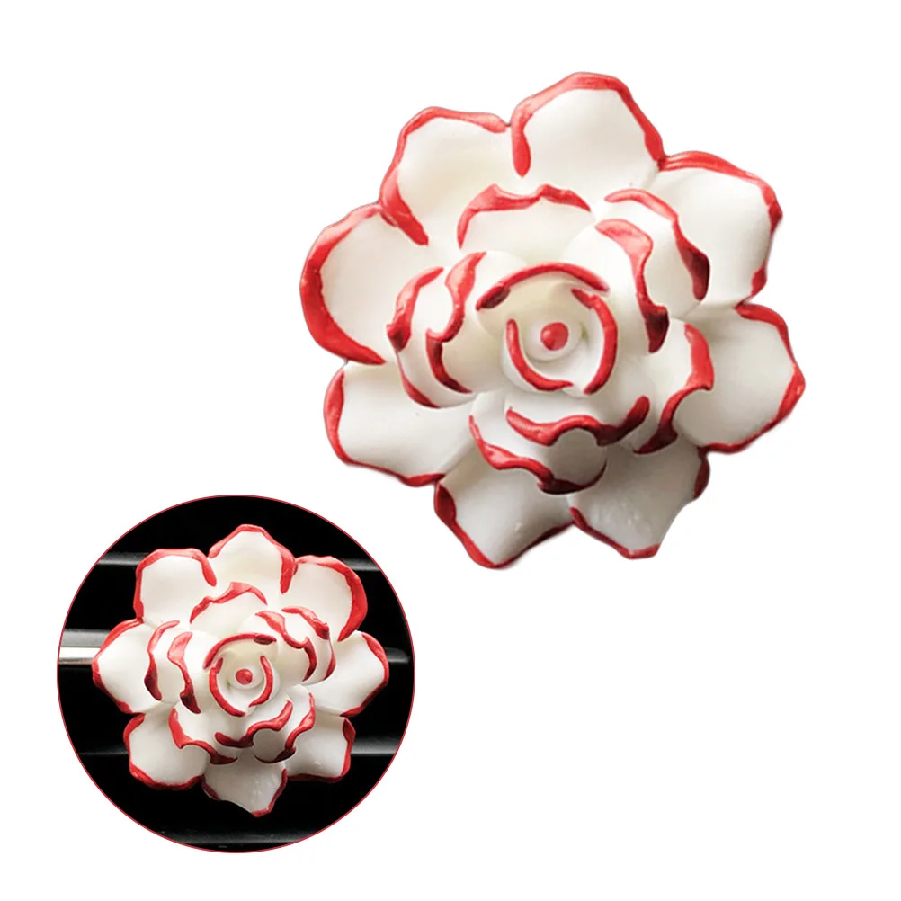 Автомобильные Духи керамическая Роза ароматерапия твердый распылитель духов