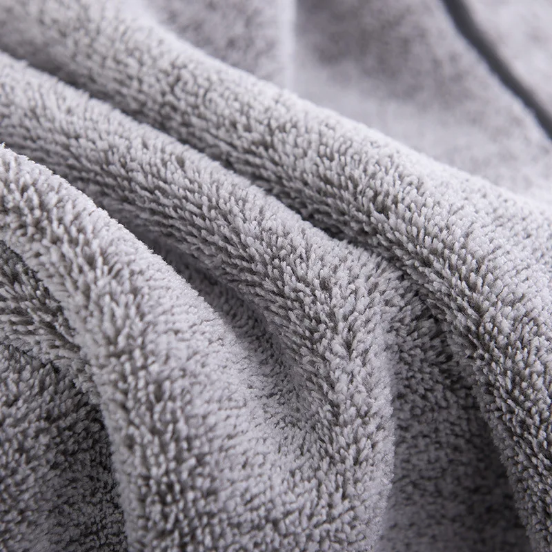 Большое полотенце из бамбукового древесного угля для душа ванной комнаты уборки