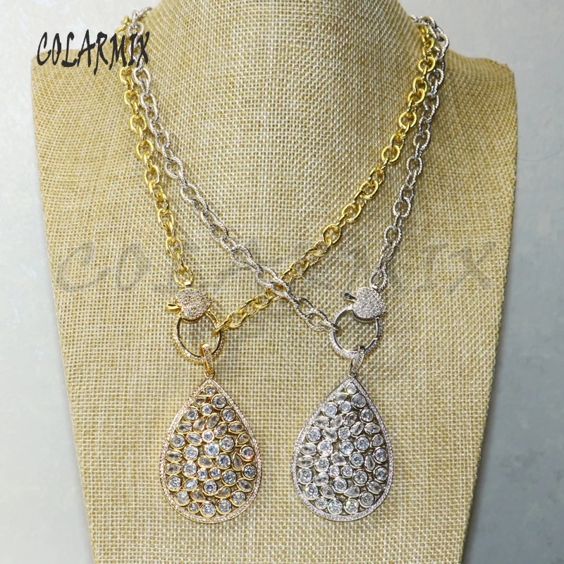 

Ожерелье с подвеской из циркона, 3 нити, 50514