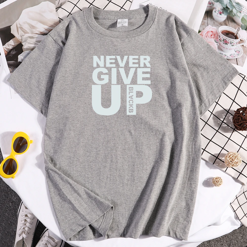 Футболка с надписью Never Give Up Salah Барселона 4 0 футболка для фаната премиум качества