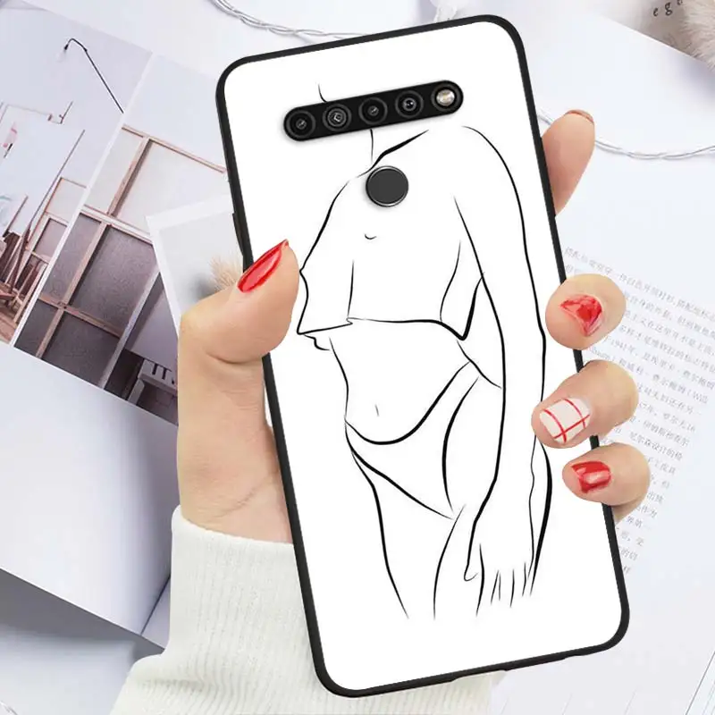 

Abstract Art Line Face For LG K92 K42 K22 K71 K61 K51S K41S K30 K20 2019 Q60 V60 V50 S V40 V30 G8S G8 X ThinQ Phone Case