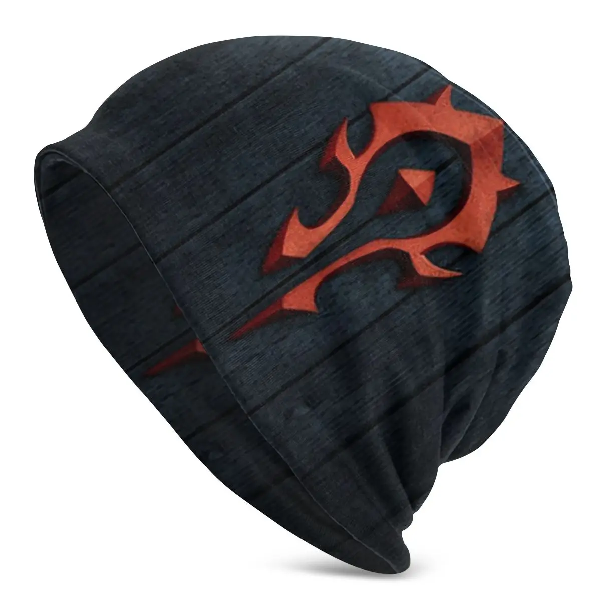 

World of Warcraft Game Red Symbol Unisex Men Women Beanies Windproof Hedging Cap Double Layer Fabric Caps Bonnet Hat