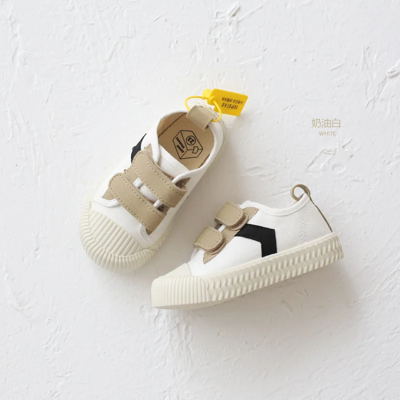 shoes Весенняя детская парусиновая обувь с высоким берцем, радужные повседневные кроссовки с пряжкой для мальчиков и девочек, студенческие мягкие детские спортивные кроссовки для бега - Цвет: shoes