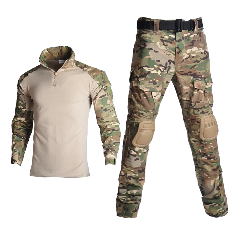 Армейская военная форма Тактический G3 камуфляж боевой единый набор