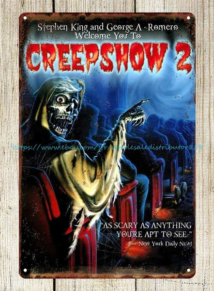 

Creepshow 2 horror movie poster metal tin sign dorm room wall decor 20x30cm 8x12inch 30x40cm
