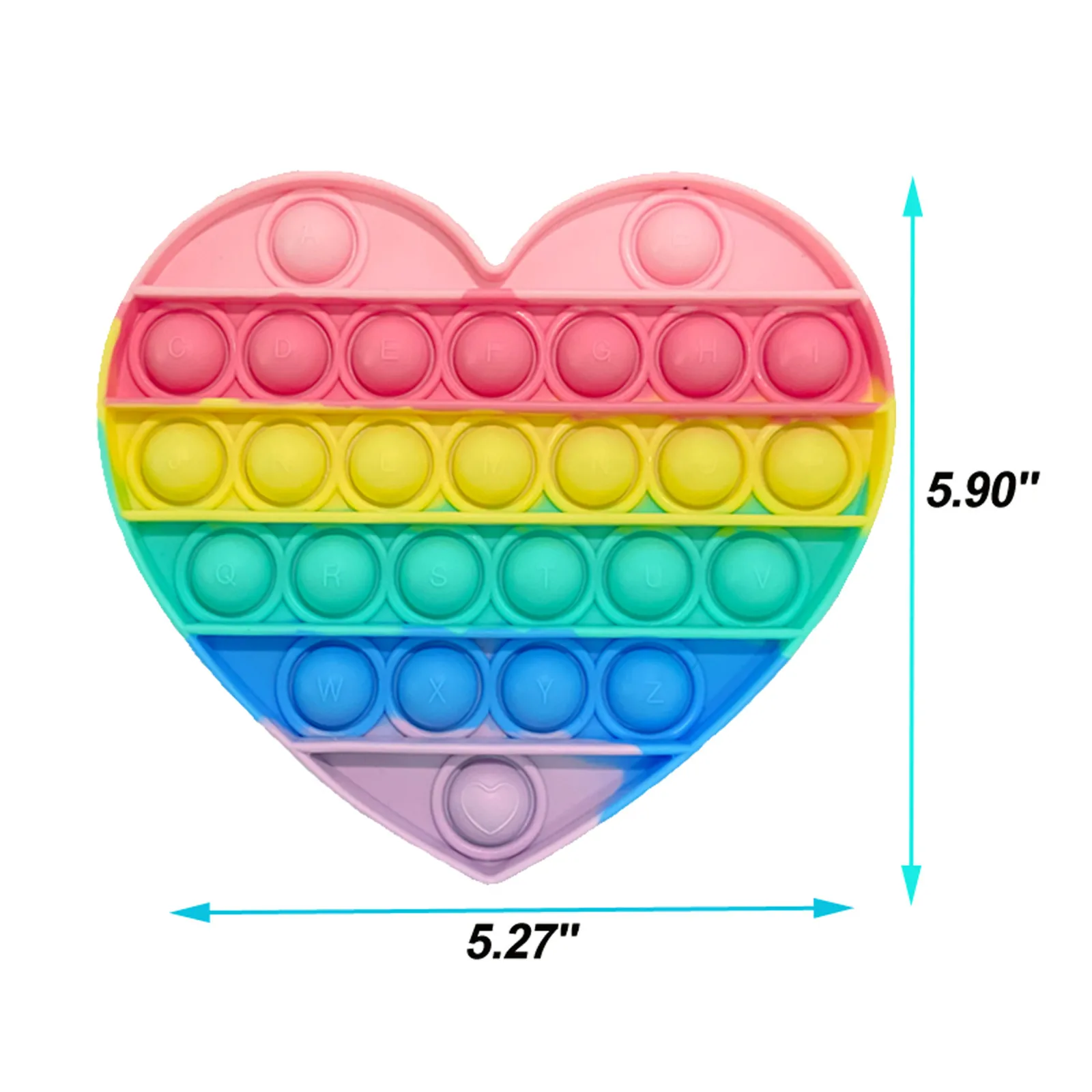 

Pop Fidget Reliver Stress Toys Rainbow Push It Bubble Antistress Toys Adult Children Sensory Toy To Relieve Autism Shipping Free