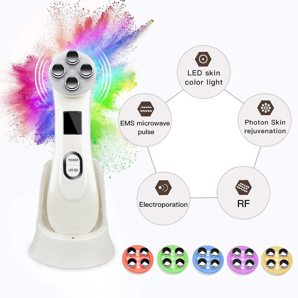 5в1 радиочастотный и ems прибор для мезотерапии электропорации лица Косметическая
