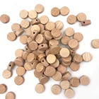 50 шт. сжатая деревянный жевательные, бусины 15 мм Hole-3mm незакреплённые бусины Незаконченный бук круглый древесной щепы, DIY аксессуары для прорезывания зубов для рукоделия