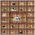 Металлический знак такса хаски, поцелуи, Kelly66, 20 х30 см, Dy134