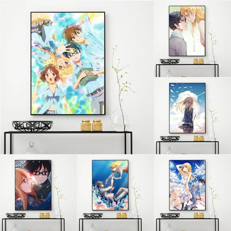 

Your Lie In April Animation Diamond Painting Home Decoration Diy Rhinestone Embroidery Canvas Wall Artwork Poster for Bedroom