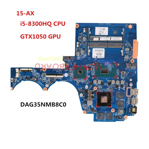 Материнская плата для ноутбука HP 15-AX с графическим процессором i5-8300HQ GTX1050, DAG35NMB8C0 L30703-001