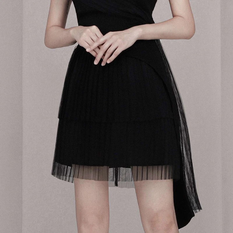 Max Spri Новинка осени 2019 облегающий сетчатый топ на бретелях с v образным вырезом