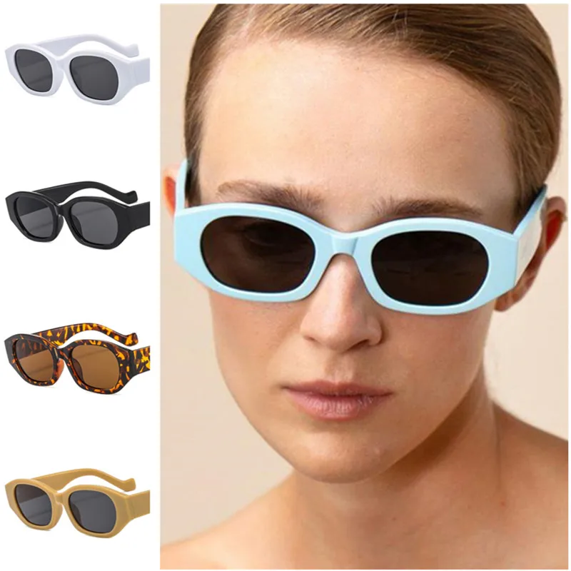 

Fashion Sunglasses All-Match Sun Glasse Unisex Goggles Anti-UV Spectacles Small Frame Eyeglasses Ornamental Adumbral A++