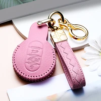 leather car key case cover for bmw mini cooper f54 f55 f56 f57 f60 clubman countryman car key shell protector accessories