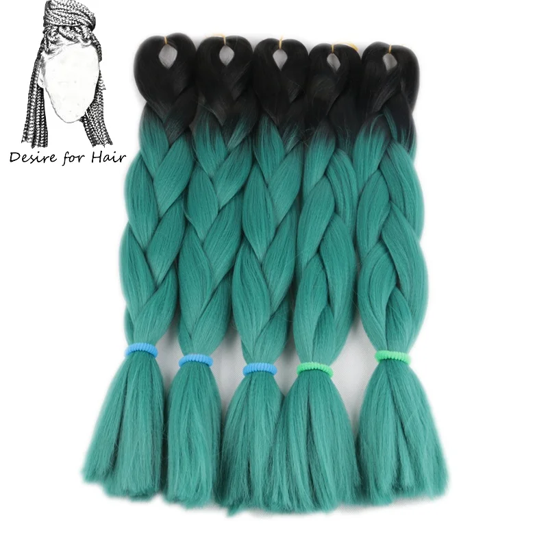 1B BD Desire for hair 24 дюйма 100 г bling Блестки для волос mix большие синтетические косы плетение волос для наращивания - Цвет: 1B BD