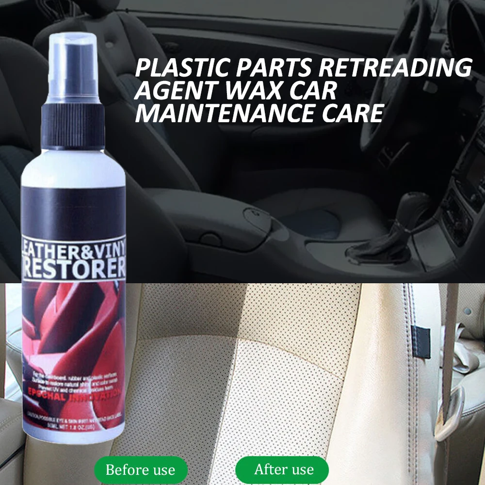 

30/50ml Plastic Parts Retreading Restore Agent Wax Instrument Reducing Agent Accessories Auto Interior Car Cleaner Dropshiping