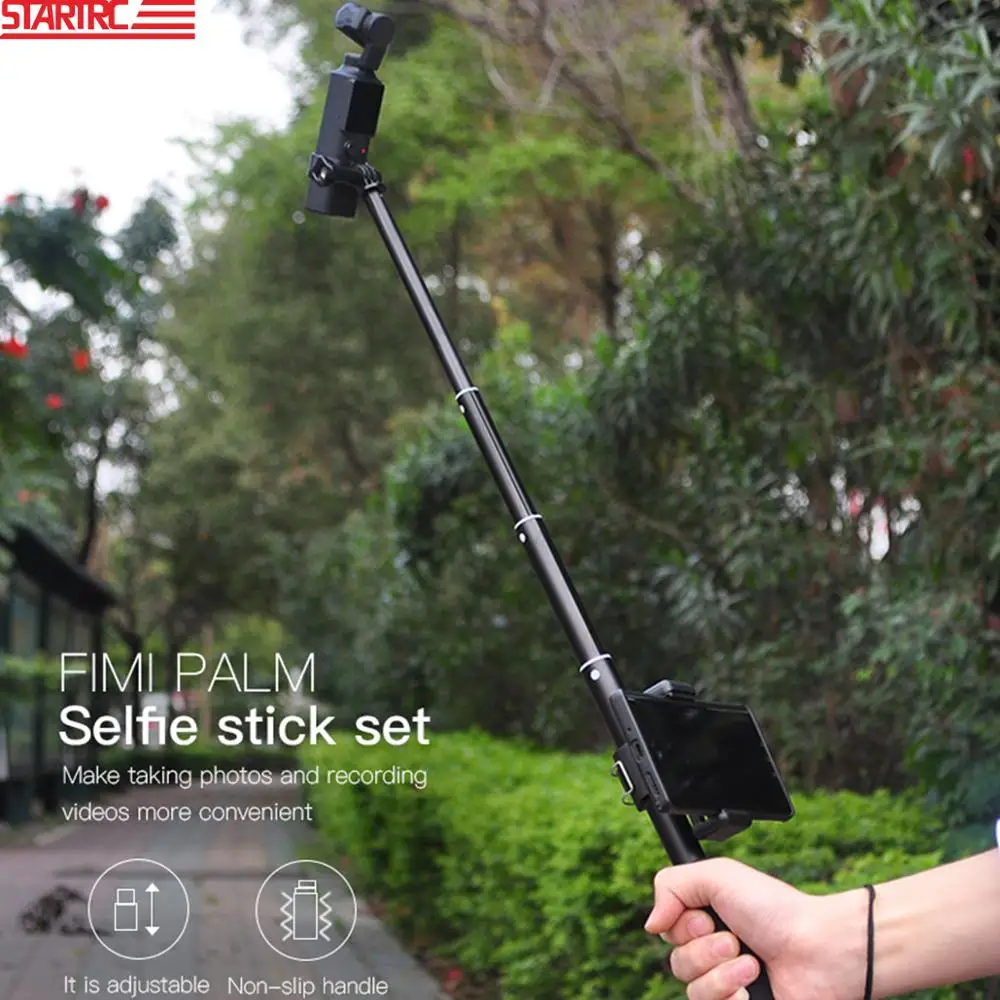 

Handheld Selfie Stick kit Portable Grip With Mobile Phone Holder For FIMI PALM Handheld Gimbal Camera Accessories Outdoor Travel