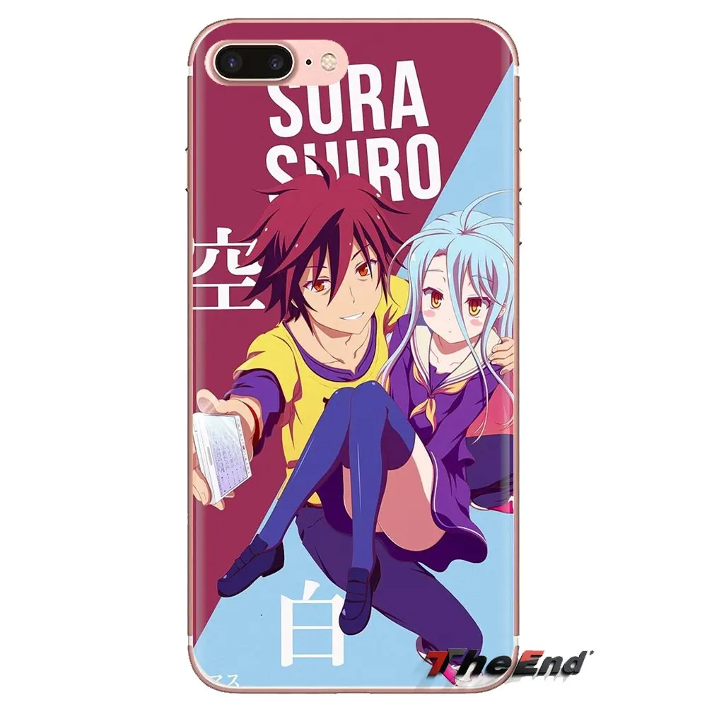 Мультфильм нет игры жизни Sora прозрачный мягкий чехол для Xiao mi 4 5 5s 6 A1 A2 5X6X8 9 Lite SE Pro