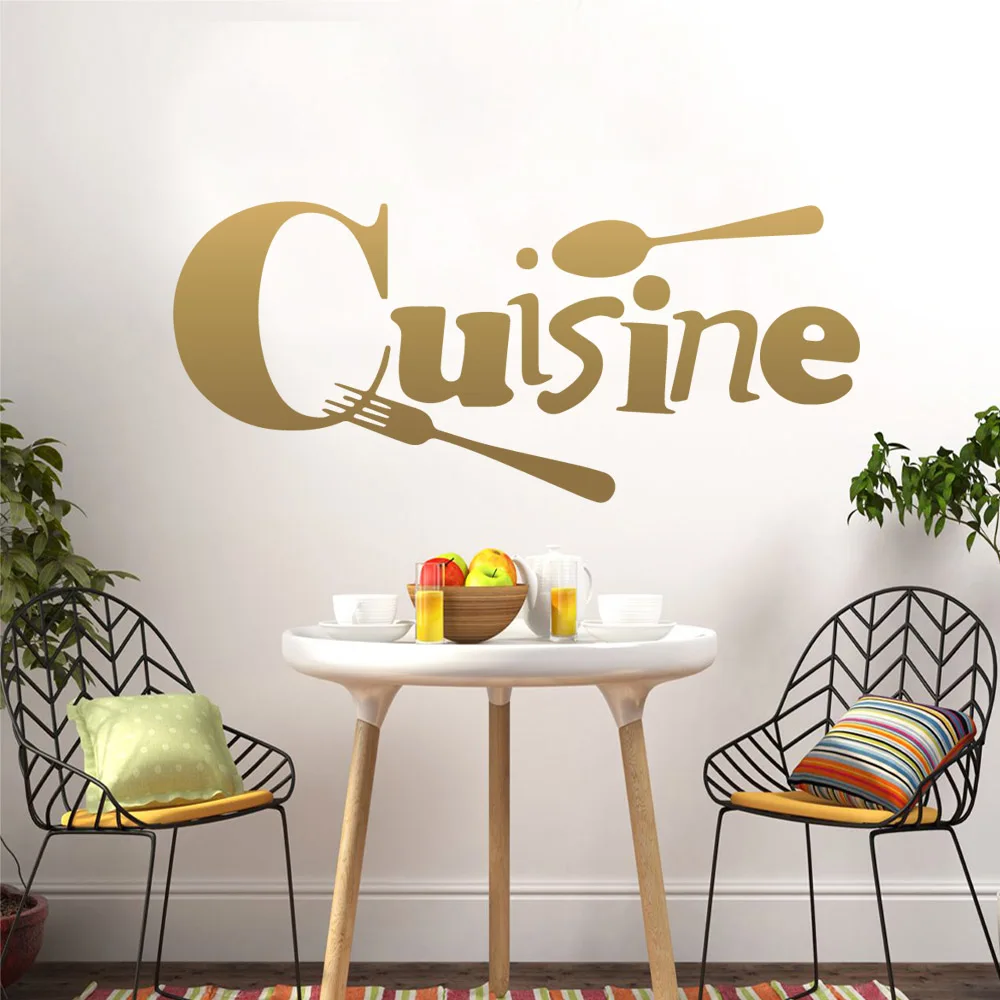 Кухонная Настенная Наклейка большого размера декоративная модная наклейка для