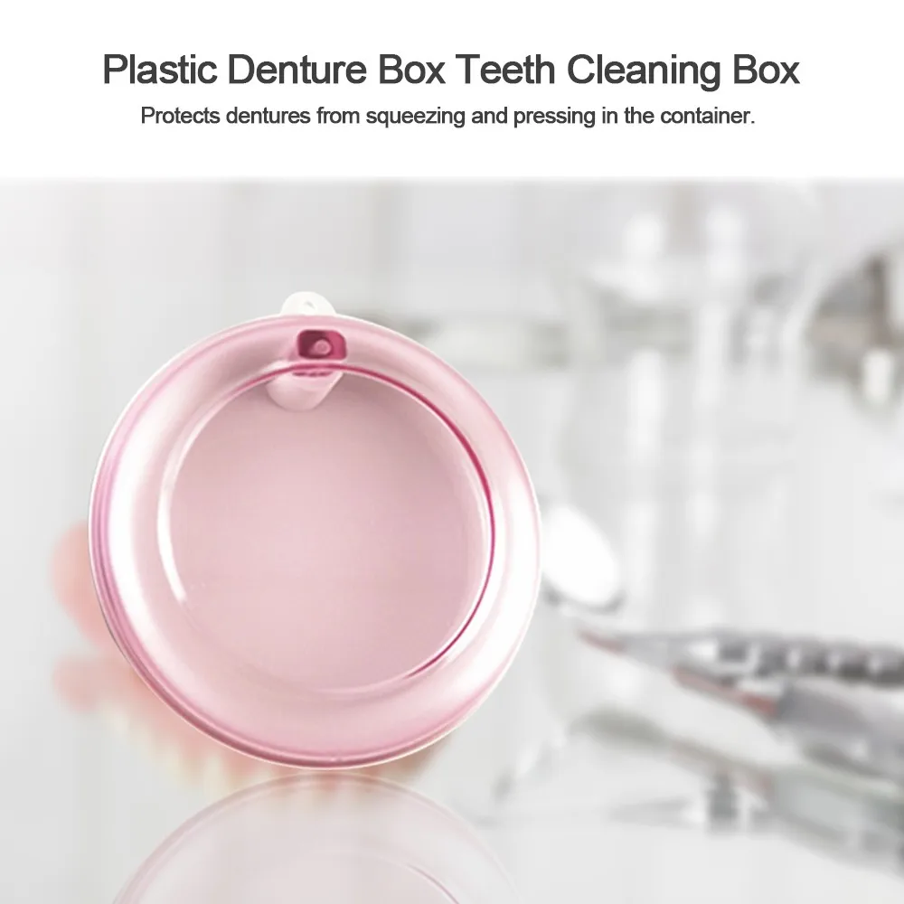 Пластиковая коробка для зубных протезов контейнер хранения зубные Ложные зубы