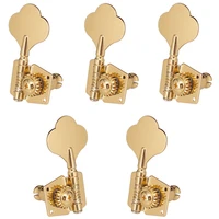 1 set of 5pcs gold open 5 strings bass guitar tuning pegs tuners machine heads musical instrument accessories parts