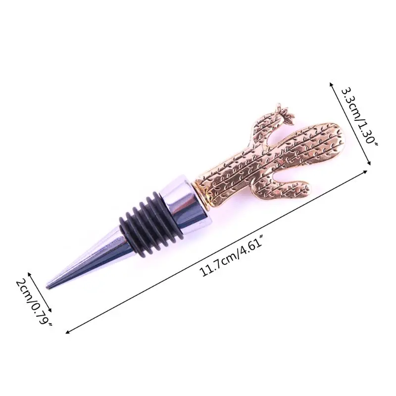 

Cactus Red Wine Bottle Stopper Vacuum Sealed Reusable Plug Wedding Wedding