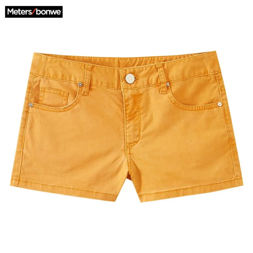 Metersbonwe европейские разноцветные джинсовые шорты для женщин новый бренд