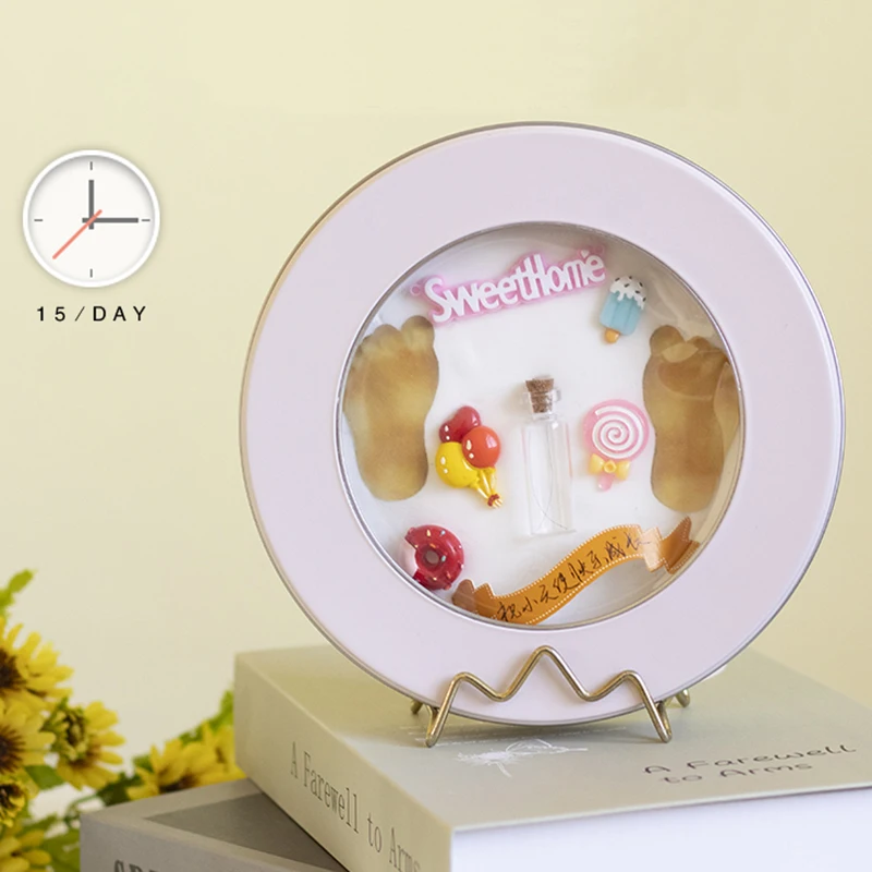 Набор для фотосъемки новорожденных и маленьких ног с ручной печатью набор фото