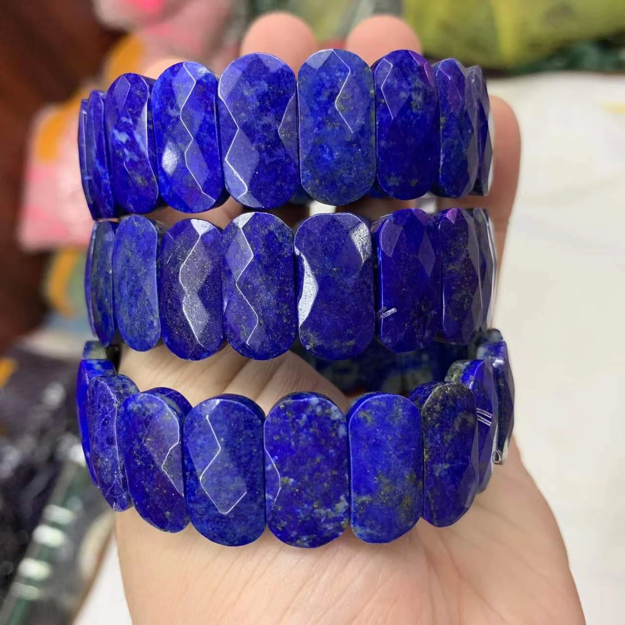 

Natural Lapis Lazuli Stone Bracelet Natural Gemstone Jewelry Bangle For Woman For Man Wholesale !