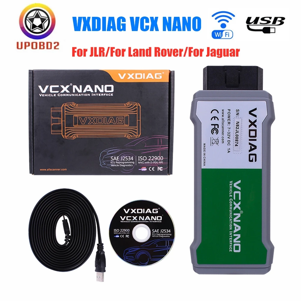 VXDIAG VCX NANO для JLR WiFi/USB диагностический инструмент онлайн Программирование SDD
