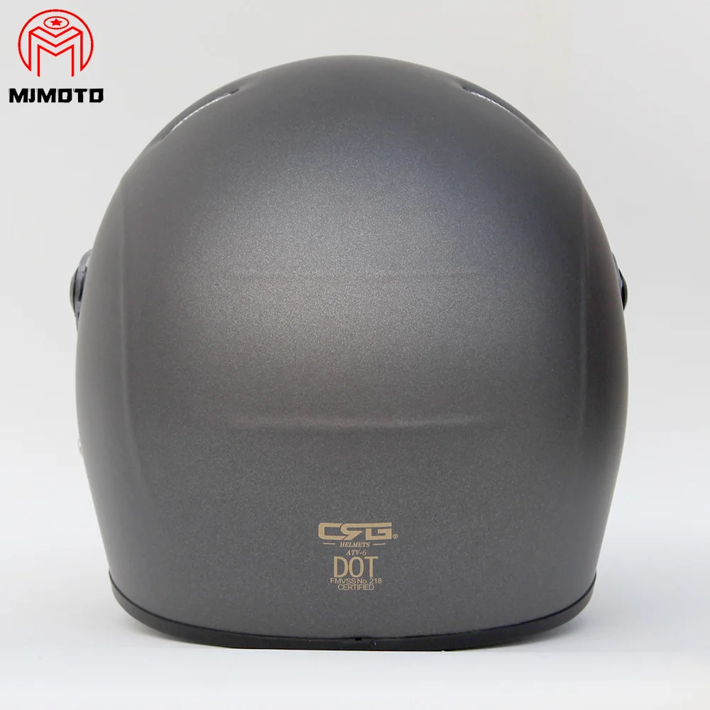 

Sport Motorcycle Helmet MX ATV-6 Dirt Bike Helmet Glossy Silver Street Kart Bandit Full Face Helmets Protective Motocross Helmet