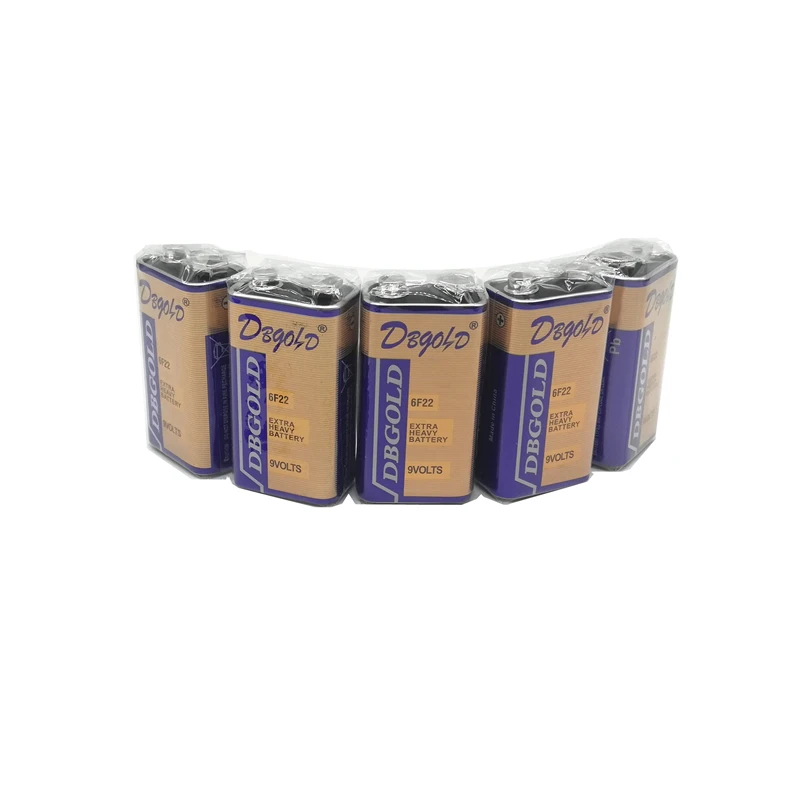 10 шт./лот 6F22 9В аккумуляторы Carbon Zinc Battery 9 volt Battery|Батарейки| |