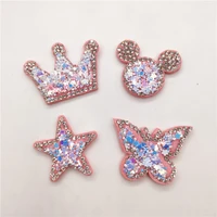 24pcslot mix style star sequin padded appliques for diy accessories craft handmade decoration